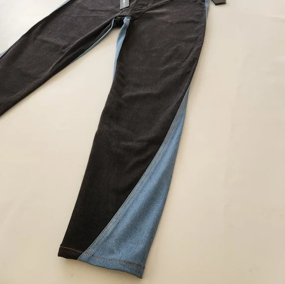 Stylish Blue and Black Women's Jeans - Picture 6 of 16